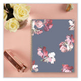 Life Note-It Leah Weekly/Monthly Notes Planner, Floral Artwork, 11 x 8.5, Gray/Pink/White Cover, 12-Month (Jan to Dec): 2025 (BLS139479)