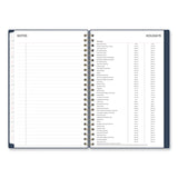 Blue Sky® Ashlyn Weekly/Monthly Planner, Floral Artwork, 8 x 5, Navy/Multicolor Cover, 12-Month (Jan to Dec): 2026 (BLS143958)
