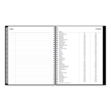 Enterprise Monthly Planner, 10 x 8, Black Cover, 12-Month (Jan to Dec): 2025 (BLS131794)