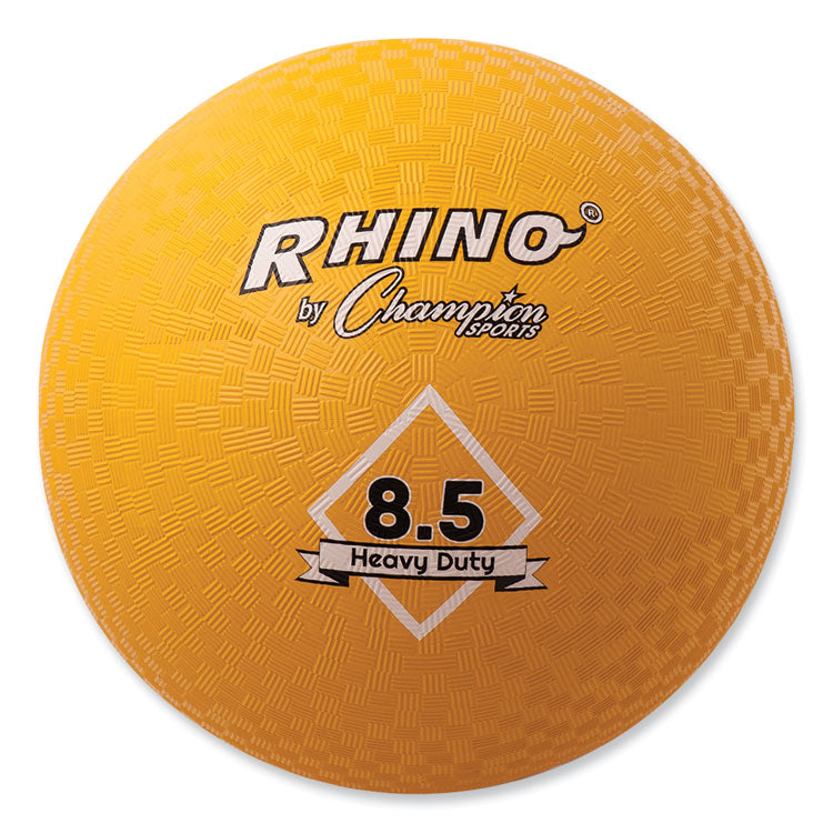 Champion Sports Heavy Duty Playground Ball, 8.5" Diameter, Yellow (CSIPG85HD)