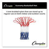 Champion Sports 4 mm Economy Basketball Net, 21 x 6 (CSI405) Each