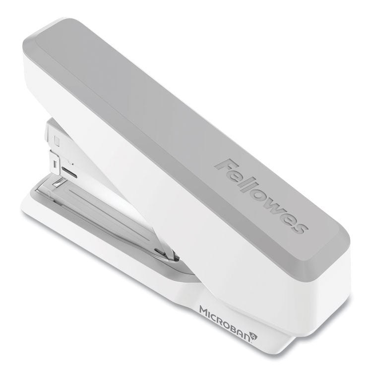 Fellowes® LX870™ EasyPress™ Stapler, 40-Sheet Capacity, Gray/White (FEL5014501)