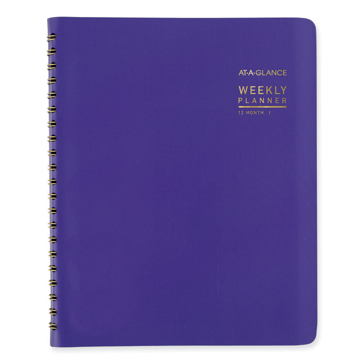 AT-A-GLANCE® Contemporary Weekly/Monthly Planner, 11.38 x 9, Purple Cover, 12-Month (Jan to Dec): 2025 (AAG70940X14)