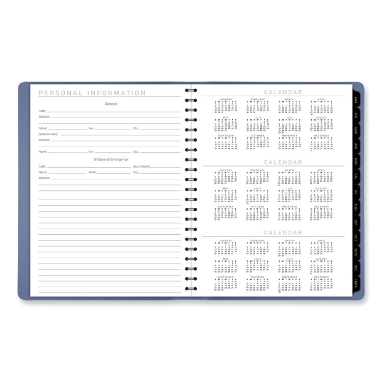 AT-A-GLANCE® Contemporary Weekly/Monthly Planner, 11.38 x 9, Slate Blue Cover, 12-Month (Jan to Dec): 2025 (AAG70940X20)