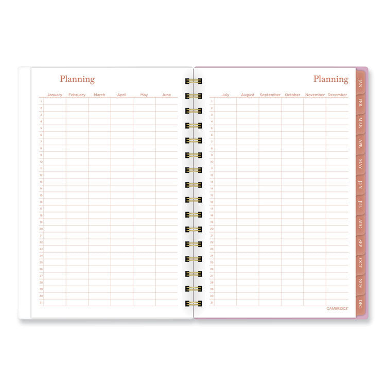 AT-A-GLANCE® Cher Weekly/Monthly Planner, Plaid Artwork, 8.5 x 6.38, Pink/Blue/Orange Cover, 12-Month (Jan to Dec): 2024 (AAG1676200)
