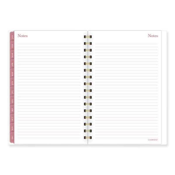 AT-A-GLANCE® Thicket Weekly/Monthly Planner, Floral Artwork, 8.5 x 6.38, Gray/Rose/Peach Cover, 12-Month (Jan to Dec): 2024 (AAG1681200)
