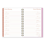 AT-A-GLANCE® Cher Weekly/Monthly Planner, Plaid Artwork, 8.5 x 6.38, Pink/Blue/Orange Cover, 12-Month (Jan to Dec): 2024 (AAG1676200)