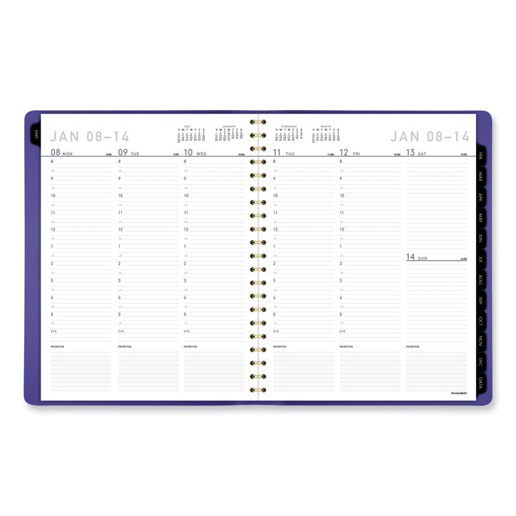 AT-A-GLANCE® Contemporary Weekly/Monthly Planner, 11.38 x 9, Purple Cover, 12-Month (Jan to Dec): 2025 (AAG70940X14)