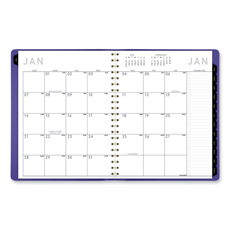 AT-A-GLANCE® Contemporary Weekly/Monthly Planner, 11.38 x 9, Purple Cover, 12-Month (Jan to Dec): 2025 (AAG70940X14)