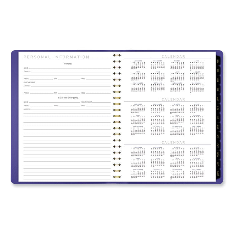 AT-A-GLANCE® Contemporary Weekly/Monthly Planner, 11.38 x 9, Purple Cover, 12-Month (Jan to Dec): 2025 (AAG70940X14)