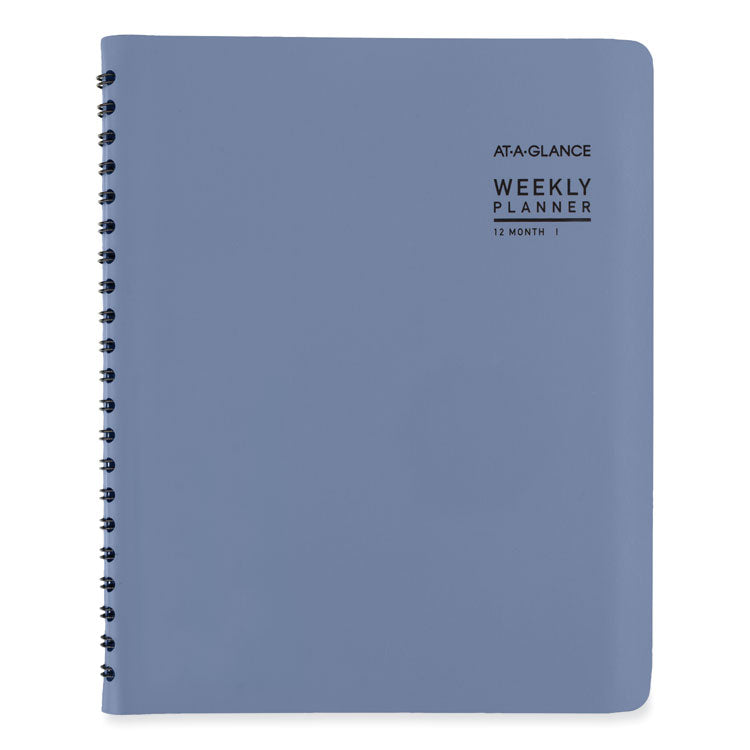 AT-A-GLANCE® Contemporary Weekly/Monthly Planner, 11.38 x 9, Slate Blue Cover, 12-Month (Jan to Dec): 2025 (AAG70940X20)