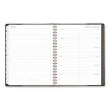 AT-A-GLANCE® Signature Collection Black/Gray Felt Weekly/Monthly Planner, 11.25 x 9.5, Black/Gray Cover, 13-Month (Jan to Jan): 2024-2025 (AAGYP90505)