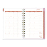 AT-A-GLANCE® Cher Weekly/Monthly Planner, Plaid Artwork, 8.5 x 6.38, Pink/Blue/Orange Cover, 12-Month (Jan to Dec): 2024 (AAG1676200)