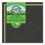 Geographics® Certificate/Document Cover, 9.75" x 12.5", Black With Gold Foil, 5/Pack (GEO49029) Each