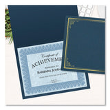 Geographics® Certificate/Document Cover, 9.75' x 12.5", Navy With Gold Foil, 5/Pack (GEO49017) Each