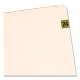 Smead™ Yearly End Tab File Folder Labels, 2024, Gold, 500/Roll (SMD68324)