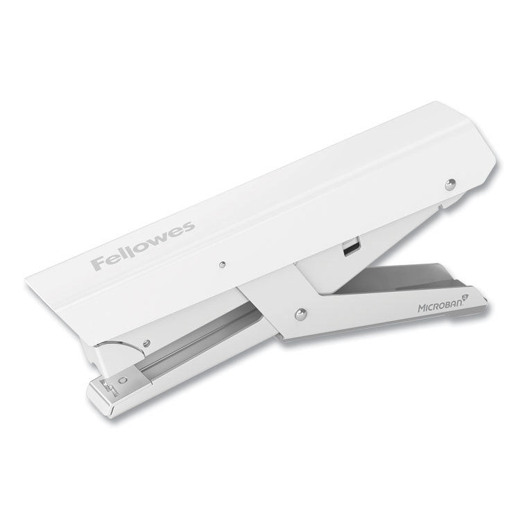 Fellowes® LX890™ Handheld Plier Stapler, 40-Sheet Capacity, 0.25"; 0.31" Staples, White (FEL5014701)