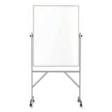 Ghent Reversible Magnetic Porcelain Whiteboard with Satin Aluminum Frame and Stand, 36 x 48, White Surface, Ships in 7-10 Bus Days (GHEARM1M143) Each