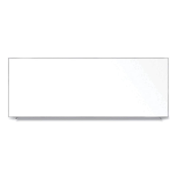 Ghent Magnetic Porcelain Whiteboard with Aluminum Frame, 144.59 x 60.47, White Surface, Satin Aluminum Frame,Ships in 7-10 Bus Days (GHEM1P5124)