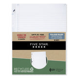 Five Star® Reinforced Filler Paper Plus Study App, 3-Hole, 8.5 x 11, College Rule, 80/Pack (MEA170023)