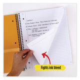 Five Star® Wirebound Notebook with Two Pockets, 1-Subject, Medium/College Rule, Assorted Cover Color, (100) 11 x 8.5 Sheets, 3/Pack (MEA820188) Pack of 3