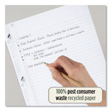 Five Star® Reinforced Filler Paper Plus Study App, 3-Hole, 8.5 x 11, College Rule, 80/Pack (MEA170023)