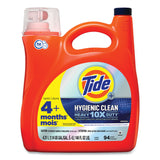 Tide® Hygienic Clean Heavy 10x Duty Liquid Laundry Detergent, Original Scent, 146 oz Pour Bottle, 4/Carton (PGC09453)