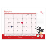 House of Doolittle™ Recycled Desk Pad Calendar, Illustrated Seasons Artwork, 22 x 17, Black Binding/Corners,12-Month (Jan to Dec): 2026 (HOD139) Each