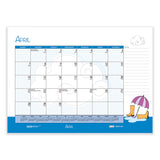 House of Doolittle™ Recycled Desk Pad Calendar, Illustrated Seasons Artwork, 22 x 17, Black Binding/Corners,12-Month (Jan to Dec): 2026 (HOD139) Each