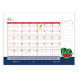 House of Doolittle™ Recycled Desk Pad Calendar, Illustrated Seasons Artwork, 22 x 17, Black Binding/Corners,12-Month (Jan to Dec): 2026 (HOD139) Each