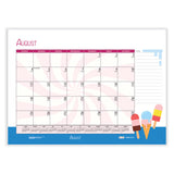 House of Doolittle™ Recycled Desk Pad Calendar, Illustrated Seasons Artwork, 22 x 17, Black Binding/Corners,12-Month (Jan to Dec): 2026 (HOD139) Each