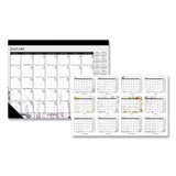 House of Doolittle™ Recycled Desk Pad Calendar, Wild Flowers Artwork, 22 x 17, White Sheets, Black Binding/Corners,12-Month (Jan-Dec): 2026 (HOD197) Each