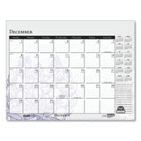 House of Doolittle™ Recycled Desk Pad Calendar, Wild Flowers Artwork, 22 x 17, White Sheets, Black Binding/Corners,12-Month (Jan-Dec): 2026 (HOD197) Each