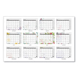 House of Doolittle™ Recycled Desk Pad Calendar, Wild Flowers Artwork, 22 x 17, White Sheets, Black Binding/Corners,12-Month (Jan-Dec): 2026 (HOD197) Each