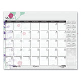 House of Doolittle™ Recycled Desk Pad Calendar, Wild Flowers Artwork, 22 x 17, White Sheets, Black Binding/Corners,12-Month (Jan-Dec): 2026 (HOD197) Each