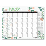 House of Doolittle™ Recycled Desk Pad Calendar, Wild Flowers Artwork, 22 x 17, White Sheets, Black Binding/Corners,12-Month (Jan-Dec): 2026 (HOD197) Each