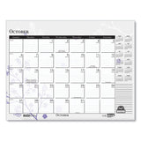 House of Doolittle™ Recycled Desk Pad Calendar, Wild Flowers Artwork, 22 x 17, White Sheets, Black Binding/Corners,12-Month (Jan-Dec): 2026 (HOD197) Each