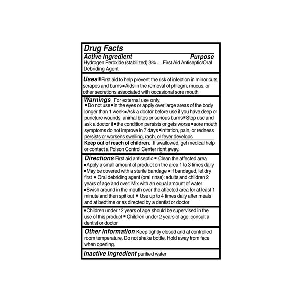McKesson Brand Antiseptic Hydrogen Peroxide Topical Liquid 4 oz. Bottle (141564_EA) 1/EA