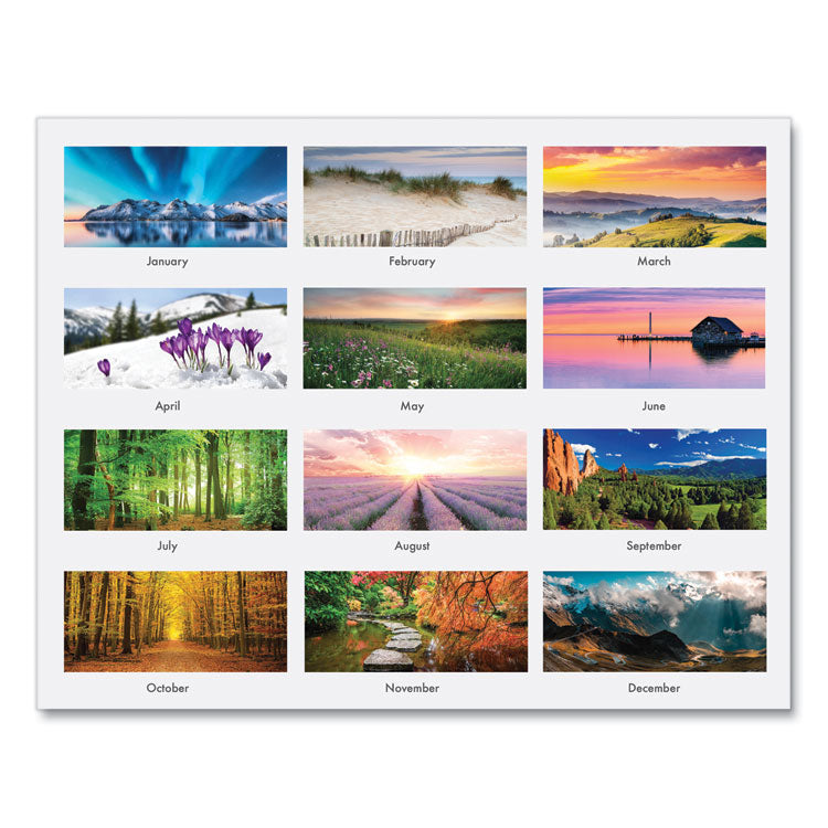 House of Doolittle™ Earthscapes Recycled Monthly Wall Calendar, Scenic Beauty Photography, 12 x 16.5, White Sheets, 12-Month (Jan-Dec): 2026 (HOD378) Each