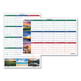 House of Doolittle™ Earthscapes Recycled Reversible/Erasable Yearly Wall Calendar, Nature Photos, 24 x 37, White Sheets, 12-Month (Jan-Dec): 2025 (HOD393)