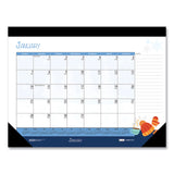 House of Doolittle™ Recycled Desk Pad Calendar, Illustrated Seasons Artwork, 22 x 17, Black Binding/Corners,12-Month (Jan to Dec): 2026 (HOD139) Each