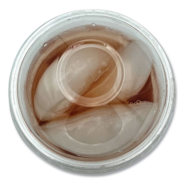 Boardwalk® PET Cold Cup Dome Lids, Fits 9 oz to 10 oz PET Cups, Clear, 100/Pack (BWKPET910DOMEPK) Pack of 100