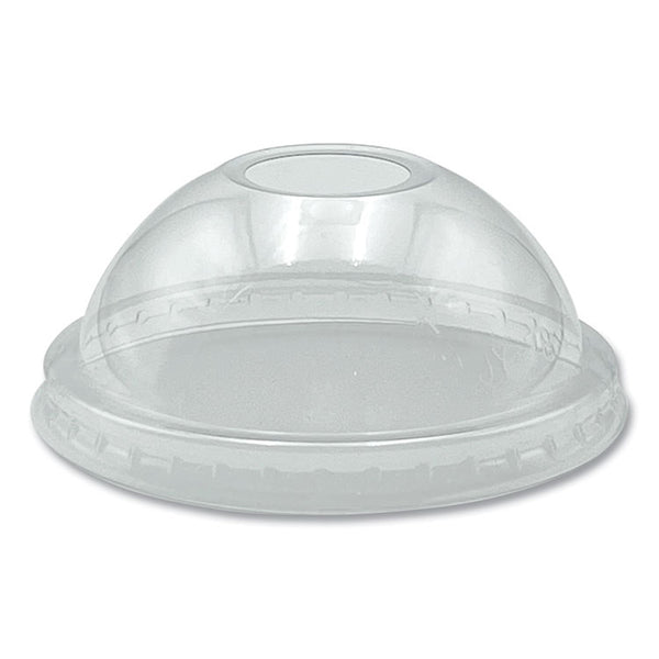 Boardwalk® PET Cold Cup Dome Lids, Fits 9 oz to 10 oz PET Cups, Clear, 100/Pack (BWKPET910DOMEPK)