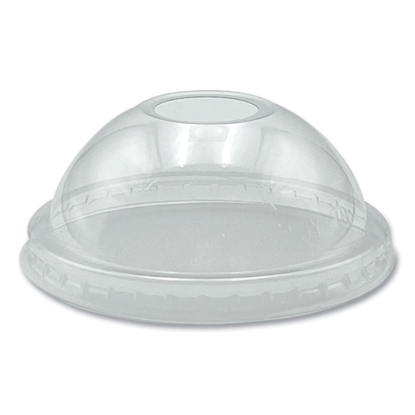 Boardwalk® PET Cold Cup Dome Lids, Fits 9 oz to 10 oz PET Cups, Clear, 100/Pack (BWKPET910DOMEPK) Pack of 100