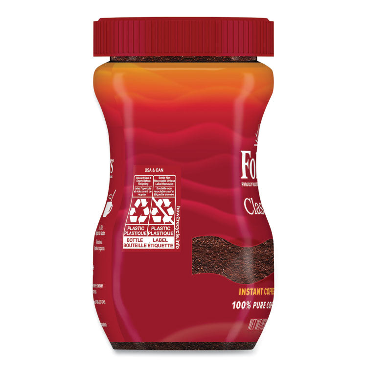 Folgers® Instant Coffee Crystals, Classic Roast, 8 oz Jar, Medium (FOL20629)