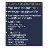 1850 Coffee Fraction Packs, Black Gold, Dark Roast, 2.5 oz Pack, 24 Packs/Carton (FOL21512) Case of 24