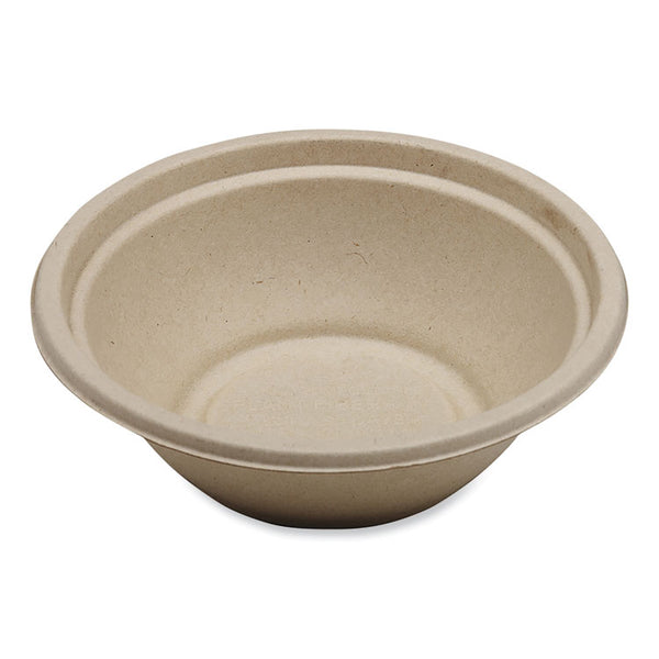World Centric® Fiber Bowls, 24 oz, 7.4 x 7.4 x 2.3, Natural, Paper, 500/Carton (WORBOSCU24LFP) Case of 500