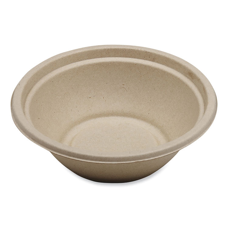 World Centric® Fiber Bowls, 24 oz, 7.4 x 7.4 x 2.3, Natural, Paper, 500/Carton (WORBOSCU24LFP) Case of 500