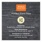 World Centric® Fiber Bowls, Burrito Bowl, 32 oz, 9.7 x 5.3 x 1.6, Natural, Paper, 300/Carton (WORBOSCUBBLFP) Case of 300