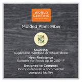 World Centric® Fiber Bowls, Burrito Bowl, 24 oz, 8 x 5.3 x 1.6, Natural, Paper, 400/Carton (WORBOSCUBBSLFP) Case of 400